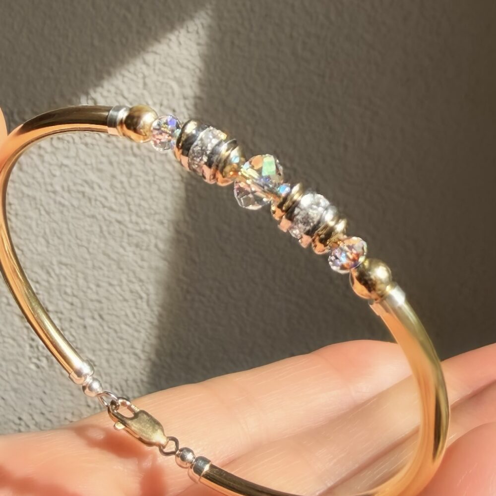 Vienna Clear Austrian Crystal Gold Filled Bracelet