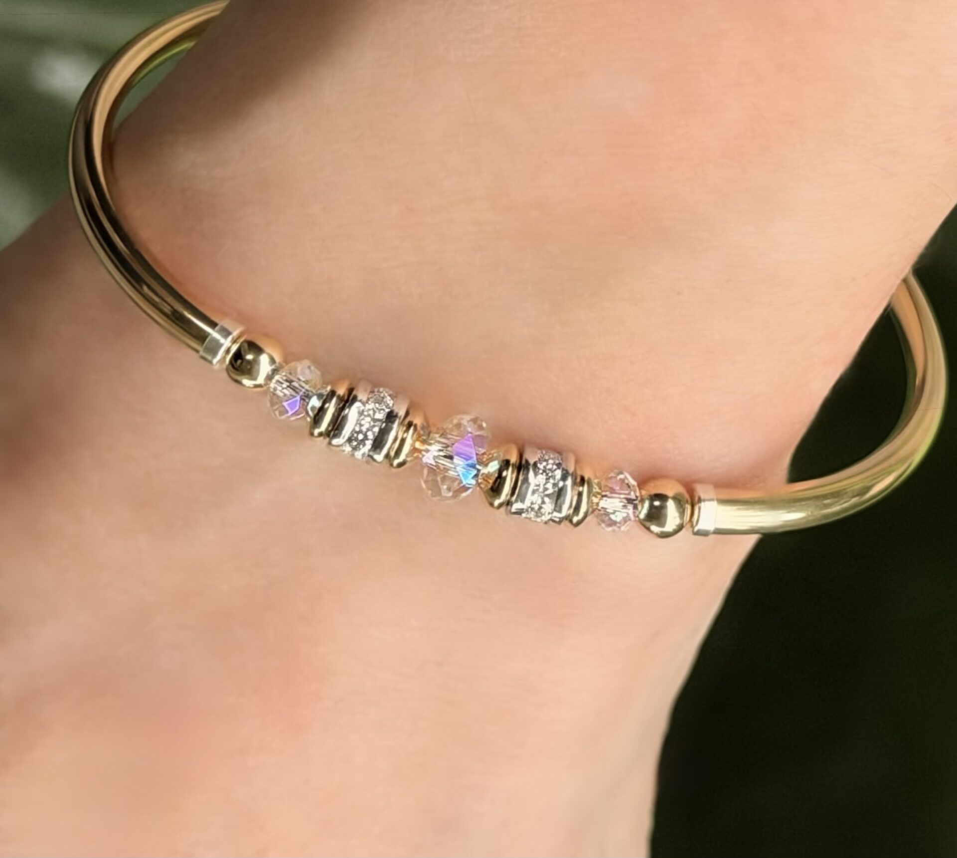 Vienna Clear Austrian Crystal Gold Filled Bracelet - Image 4
