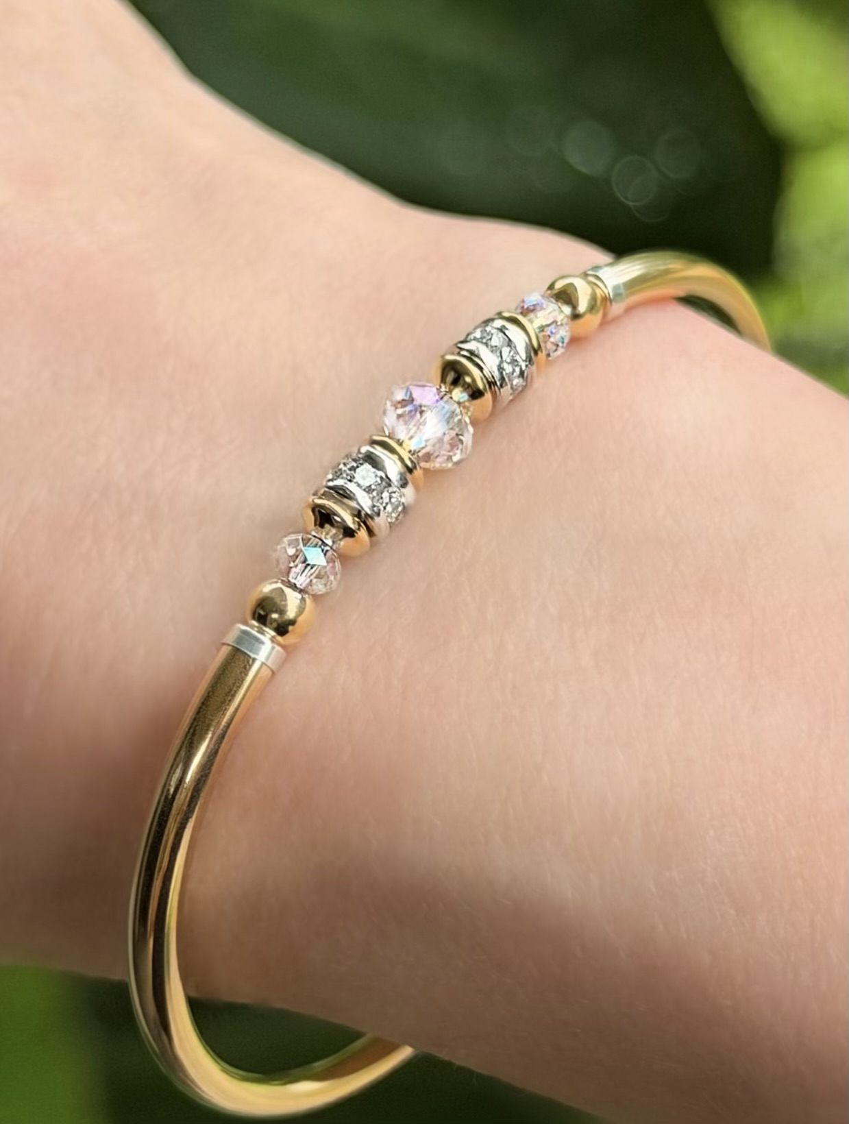 Vienna Clear Austrian Crystal Gold Filled Bracelet - Image 3