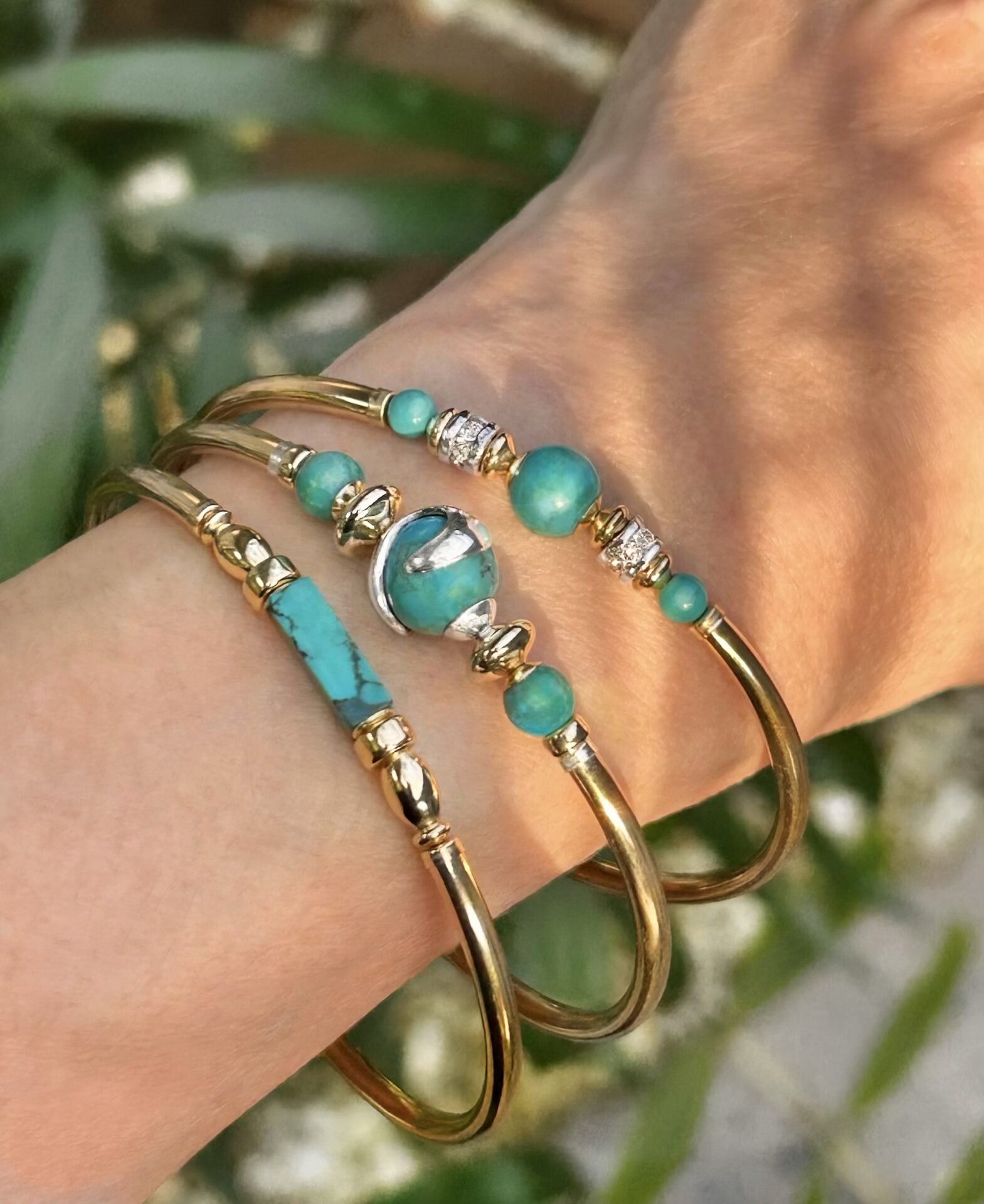 Turquoise Oriana Gold Filled Bracelet - Image 2