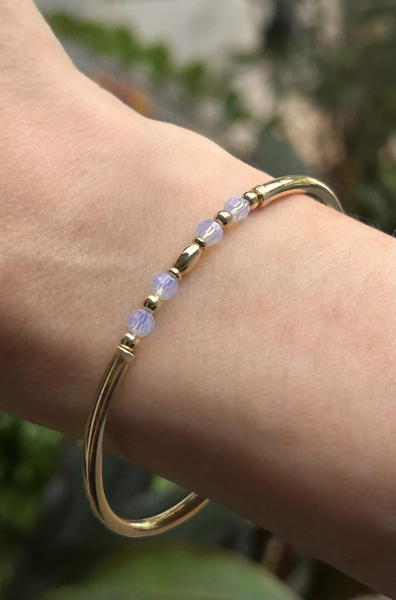 Abbie Opal Austrian Crystal Gold Filled Bracelet