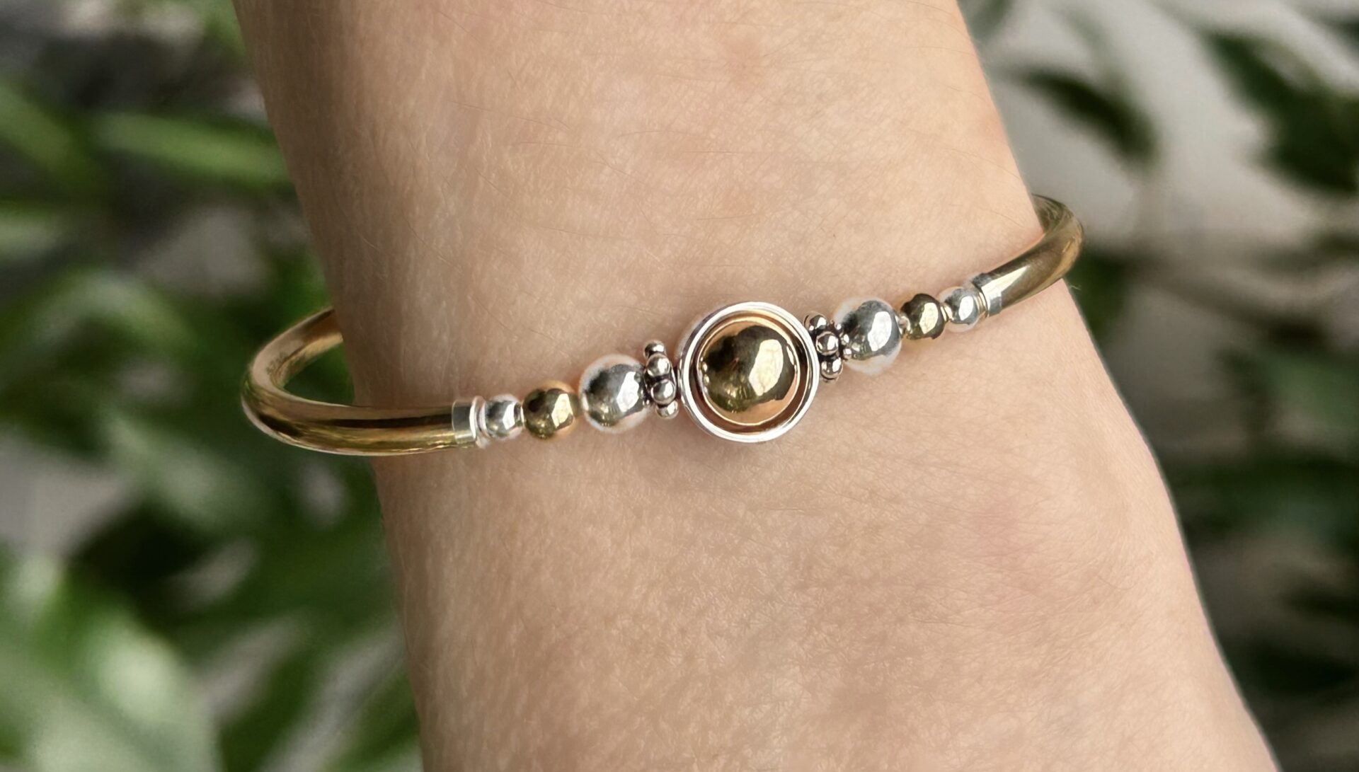 Eternity 2 Tone Gold Filled Bracelet - Image 2
