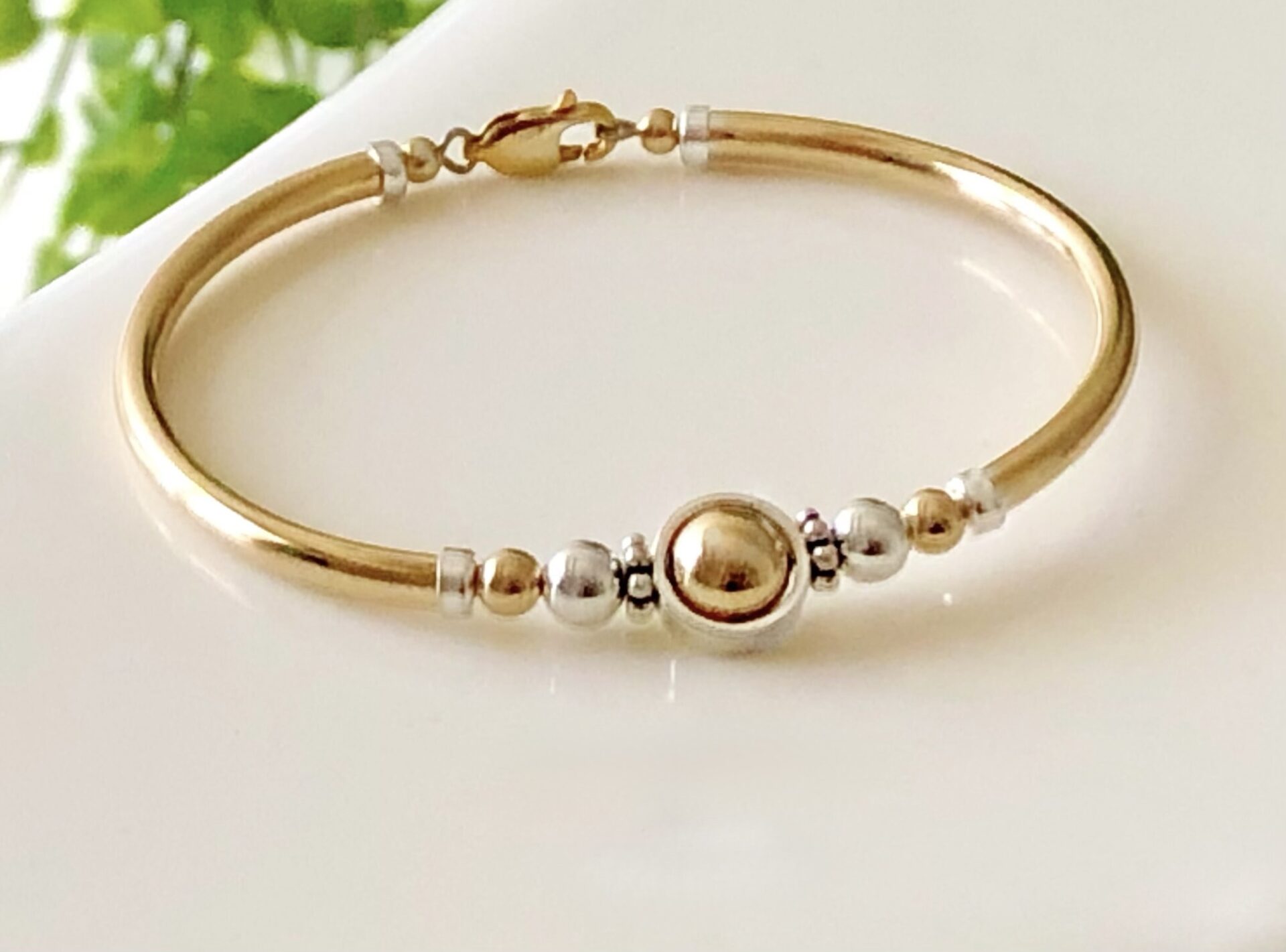 Eternity 2 Tone Gold Filled Bracelet