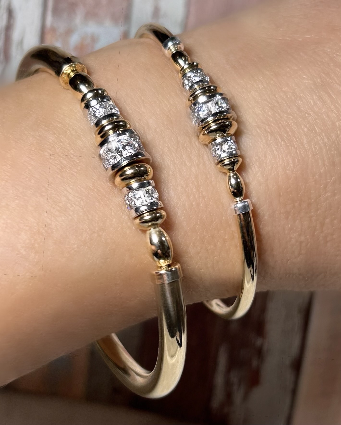 Eliza Cubic Zirconia Gold Filled Bracelet - Image 2