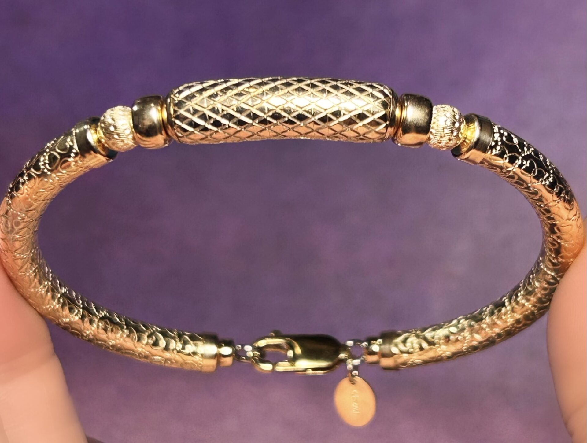 Turkessa Bar Wide Band Gold Filled Bracelet