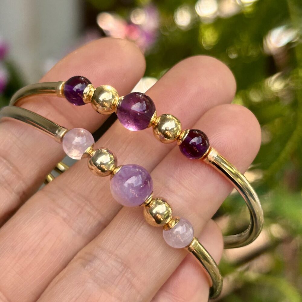 Amethyst Classic Gold filled Bracelet