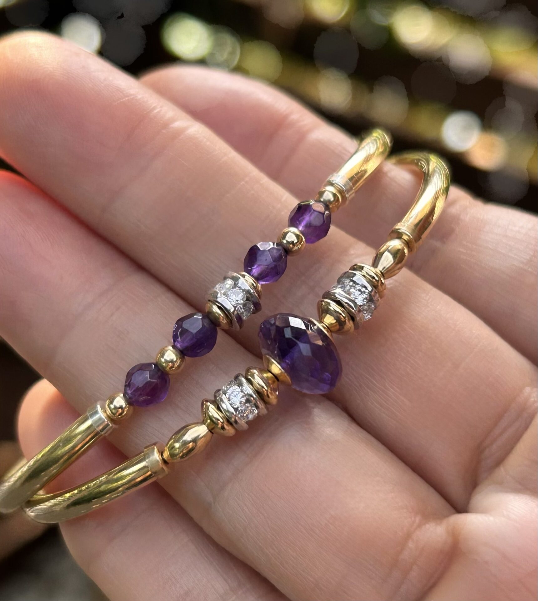 Amethyst Nikki Gold Filled Bracelet - Image 4