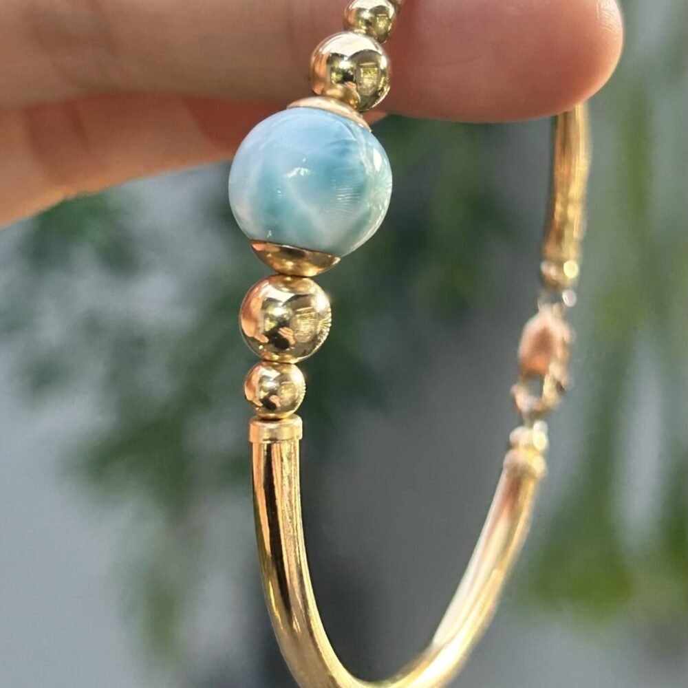 Larimar Classic Gold Filled Bracelet