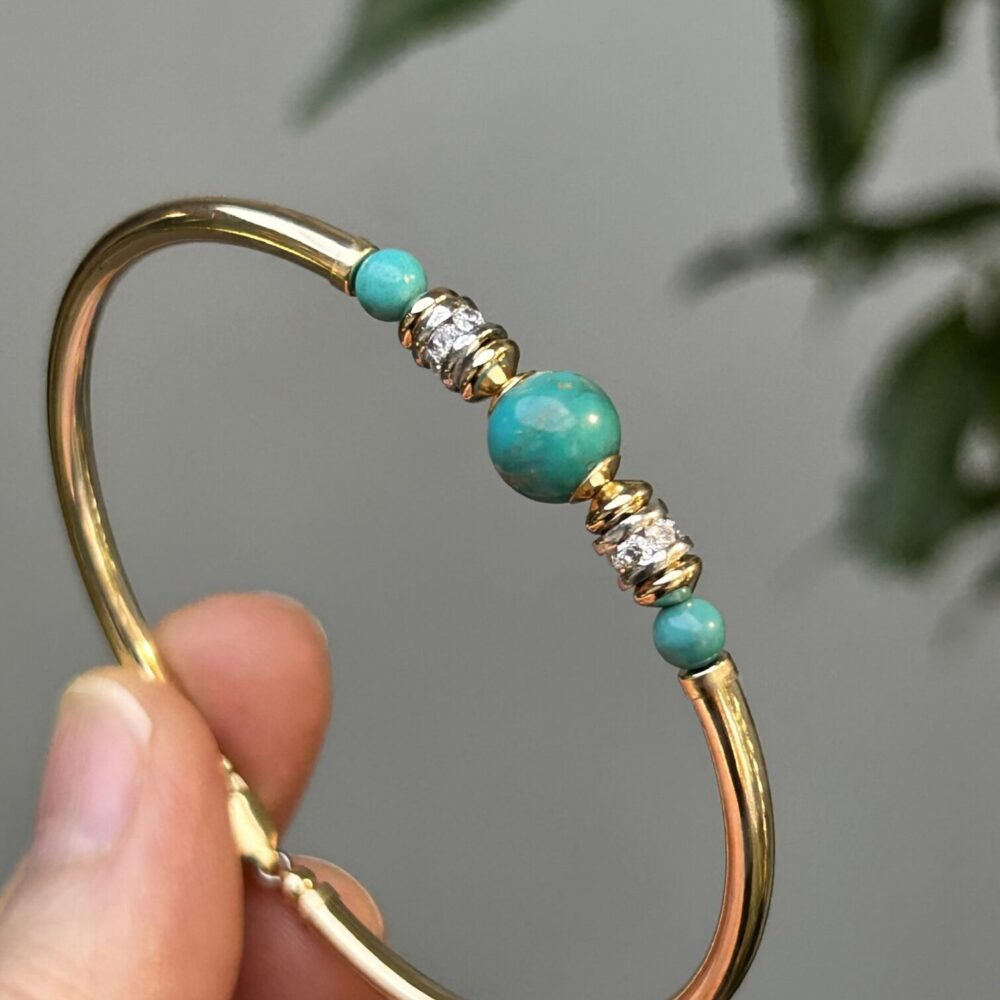 Turquoise Bella Gold Filled Bracelet