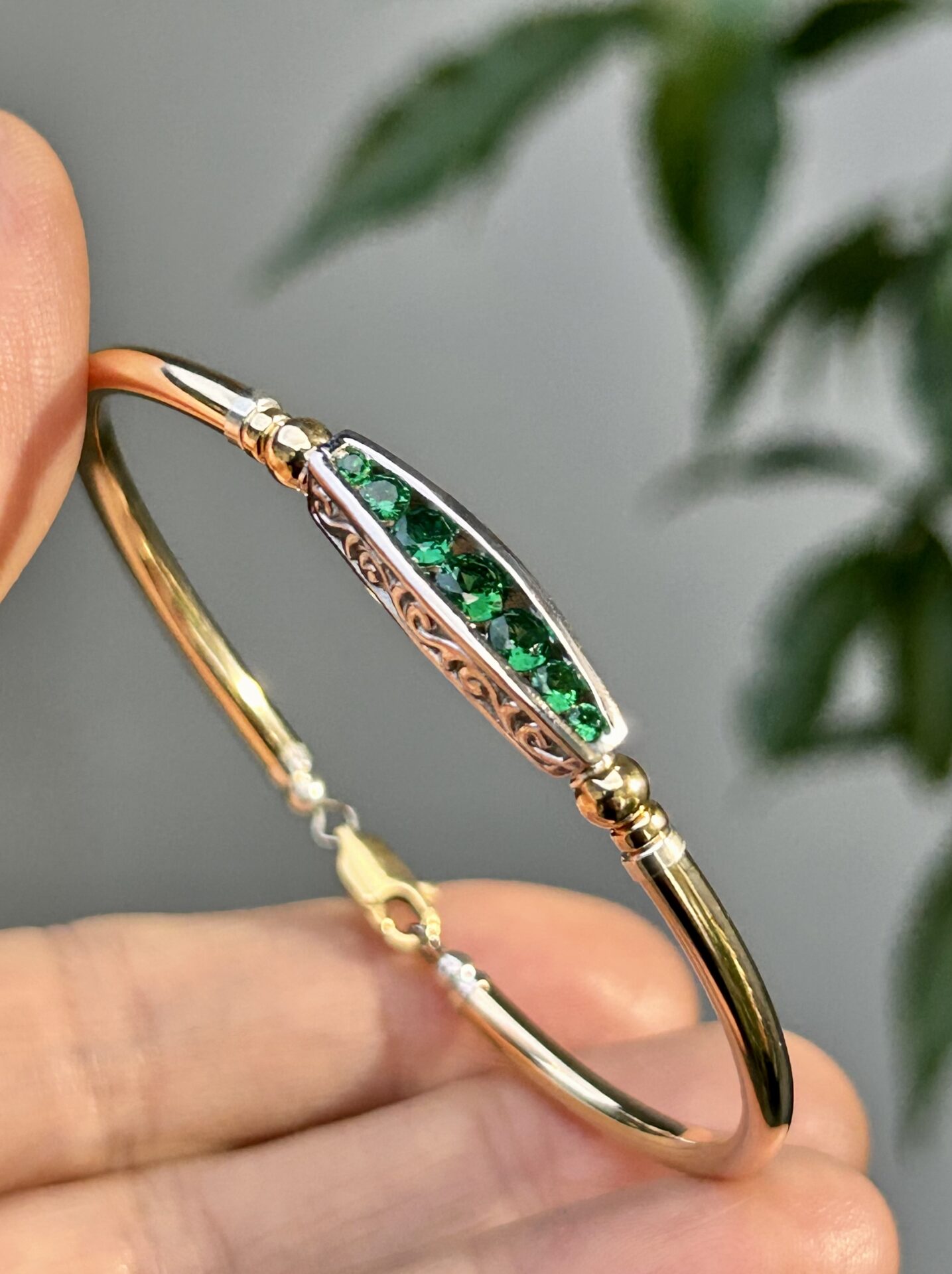 Emerald Emilie Gold Filled Bracelet - Image 2