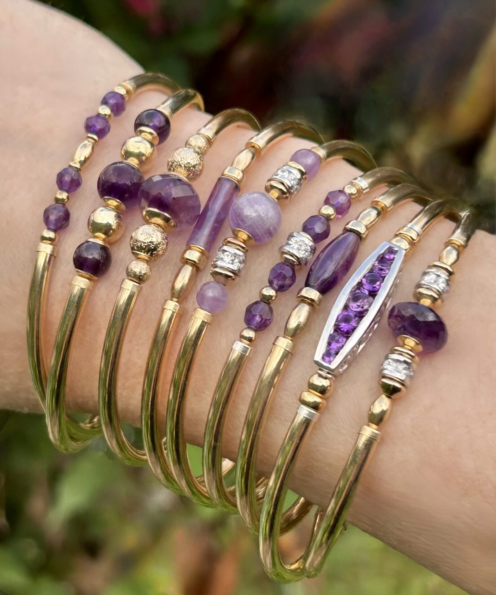 Amethyst Nikki Gold Filled Bracelet - Image 3