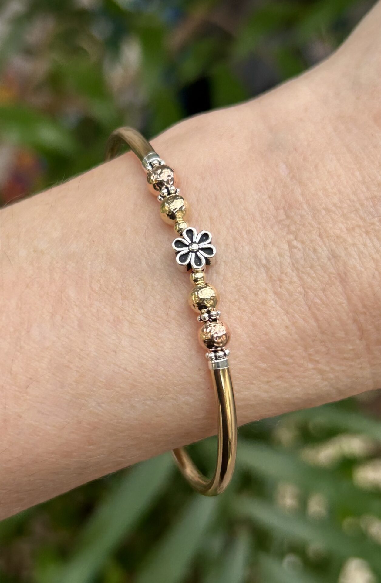 Poppy Tri-Colour Gold Filled Bracelet - Image 2
