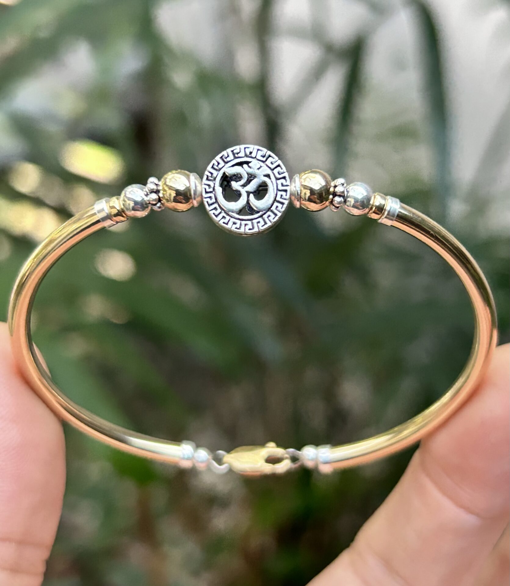 Aum 2Tone Gold Filled Bracelet - Image 2