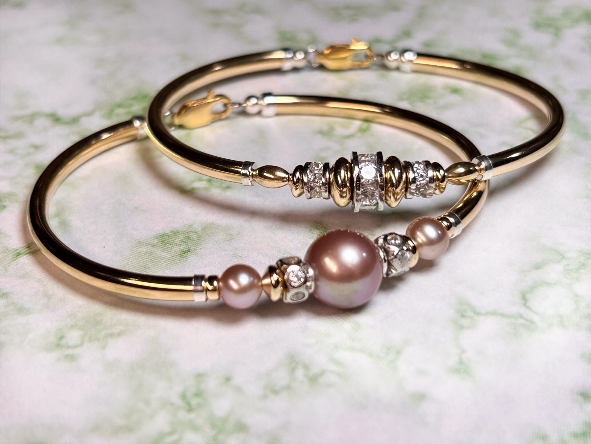 Pink Bella Pearl Gold Filled Bracelet - Image 4