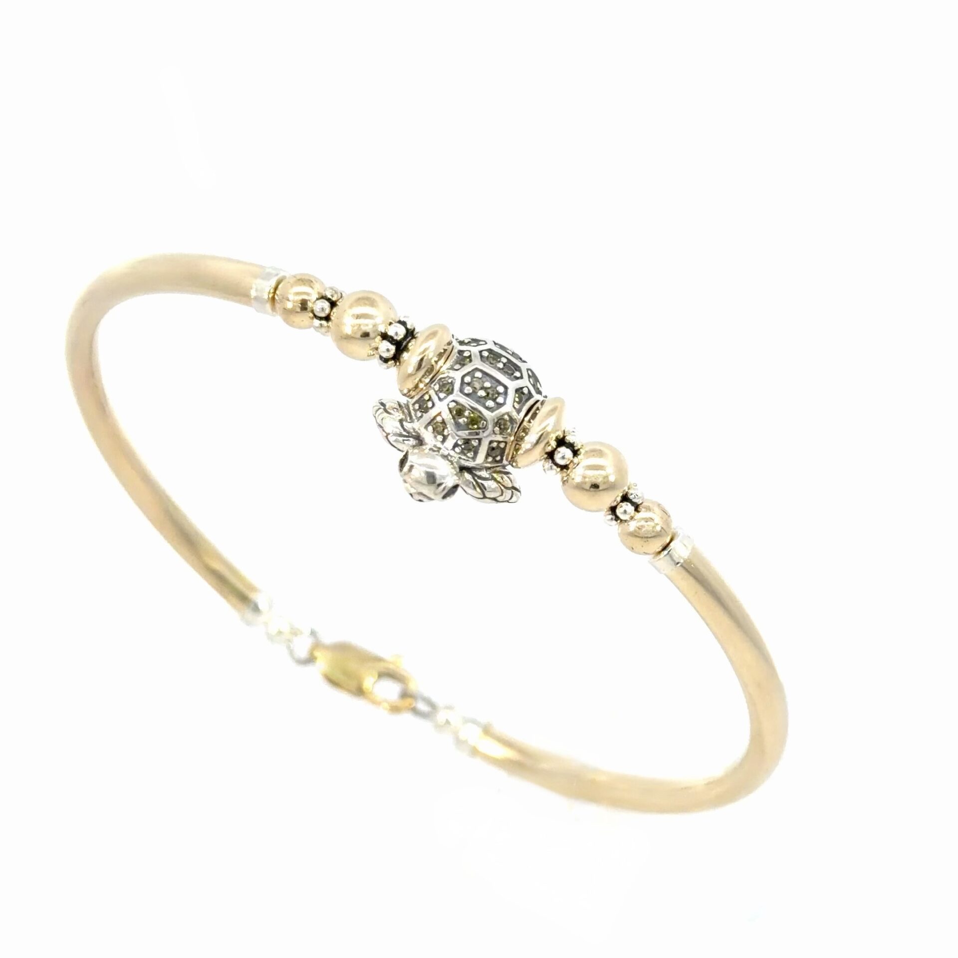 Green Sea Turtle Gold Filled Bracelet - Image 3