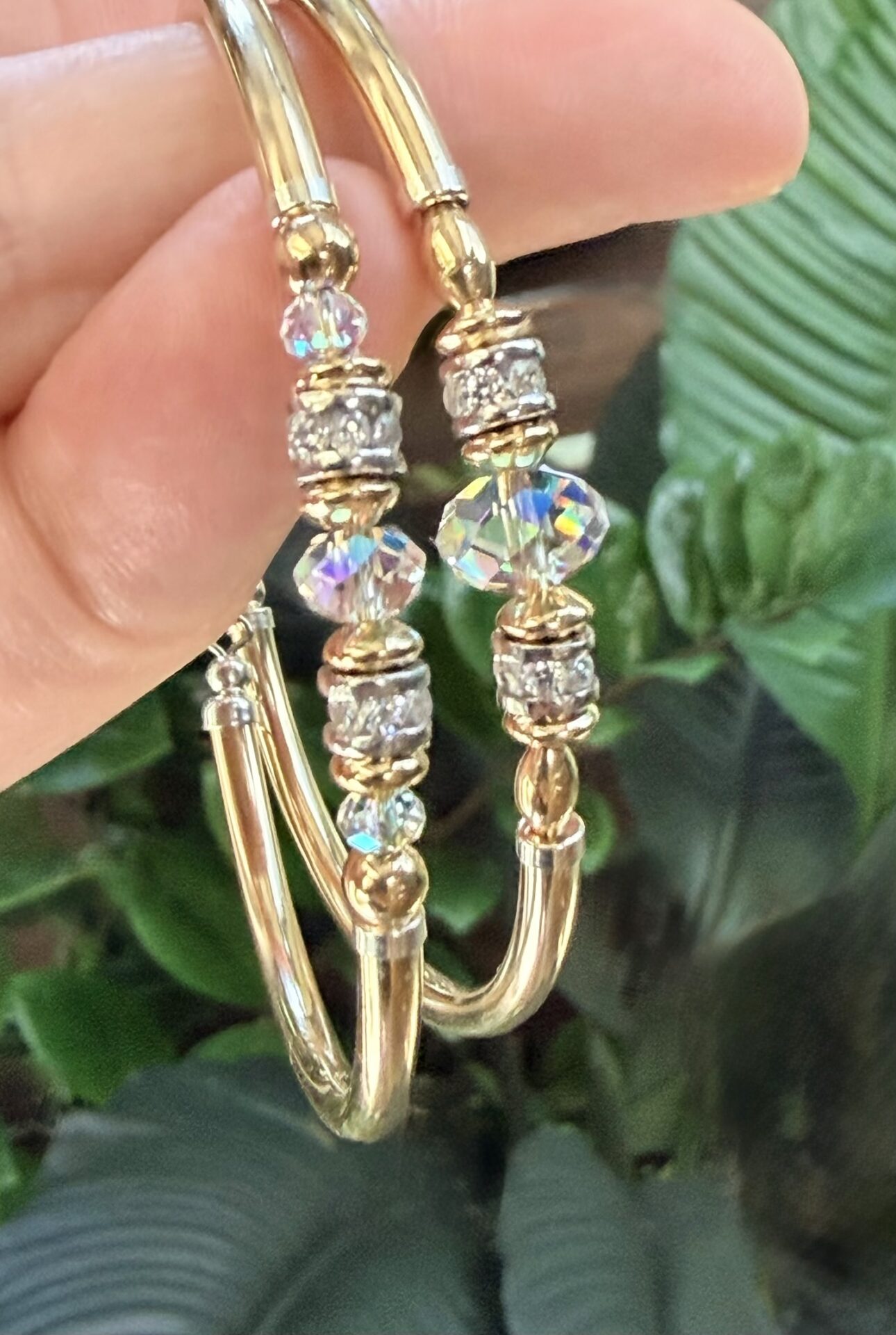 Carla Clear Austrian Crystal Gold Filled Bracelet - Image 2