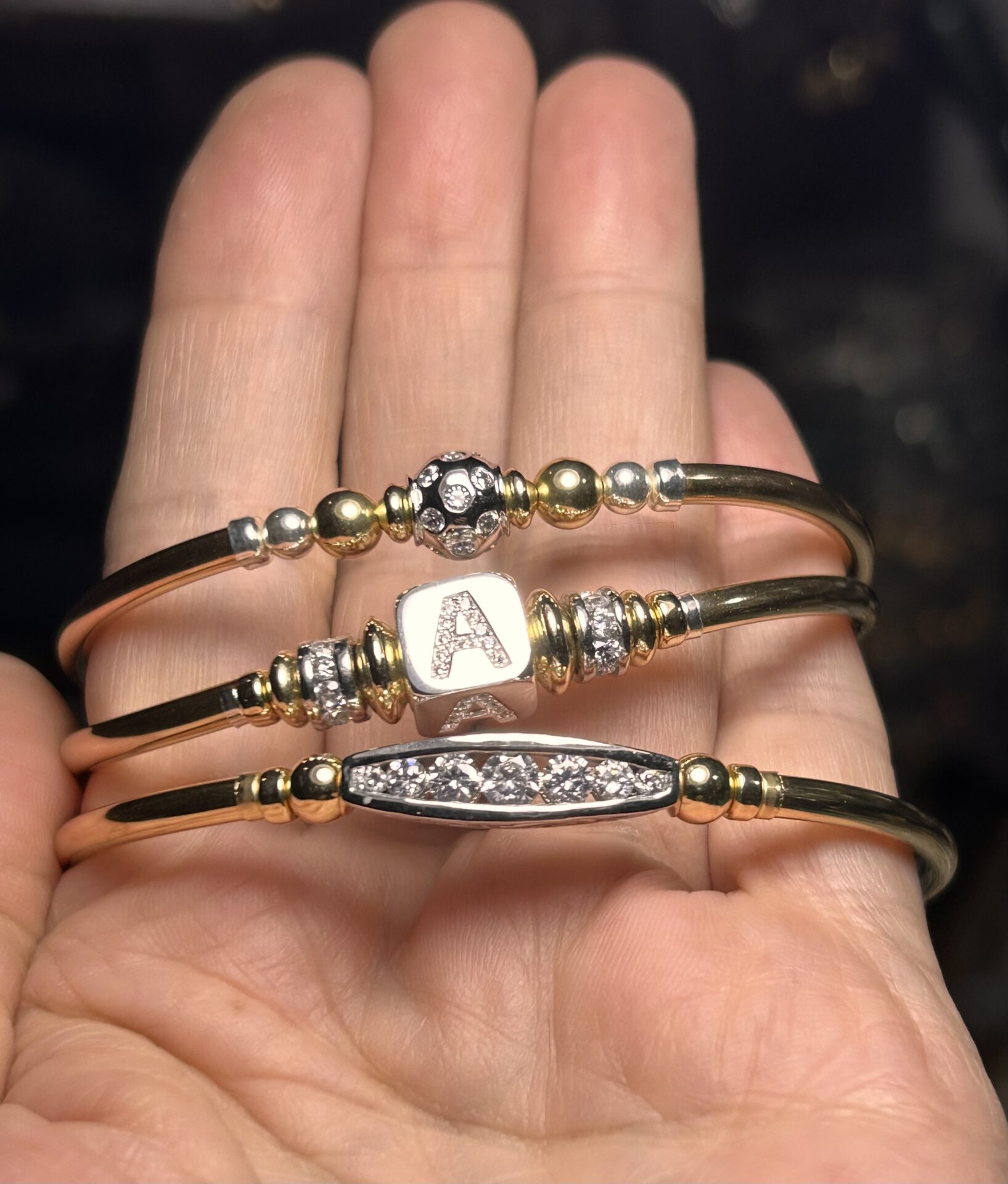 Initial Cz Gold Filled Bracelet - Image 5