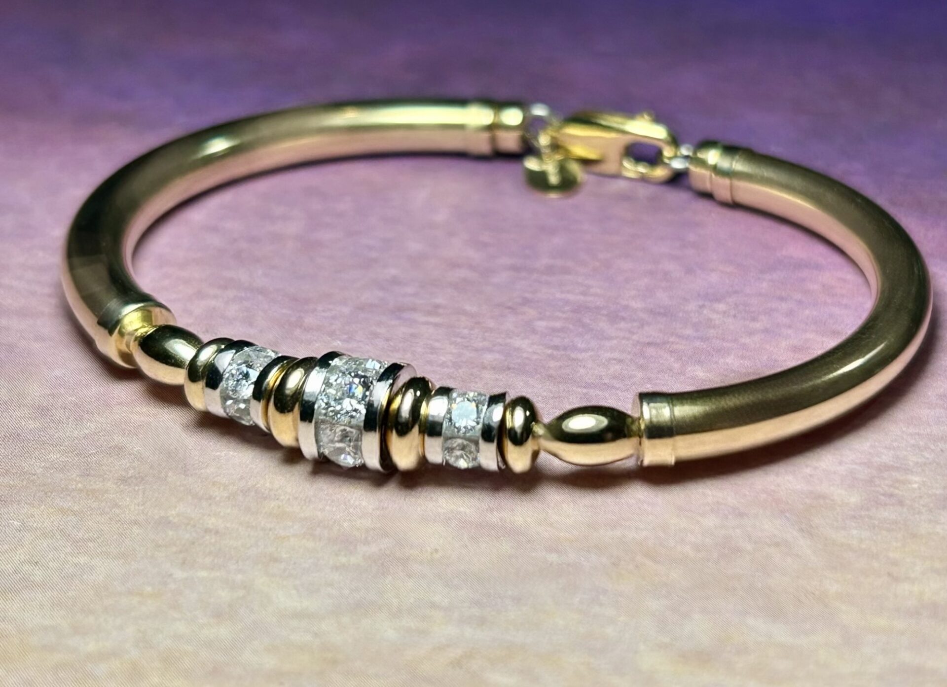 Eliza Cubic Zirconia Gold Filled Bracelet - Image 5