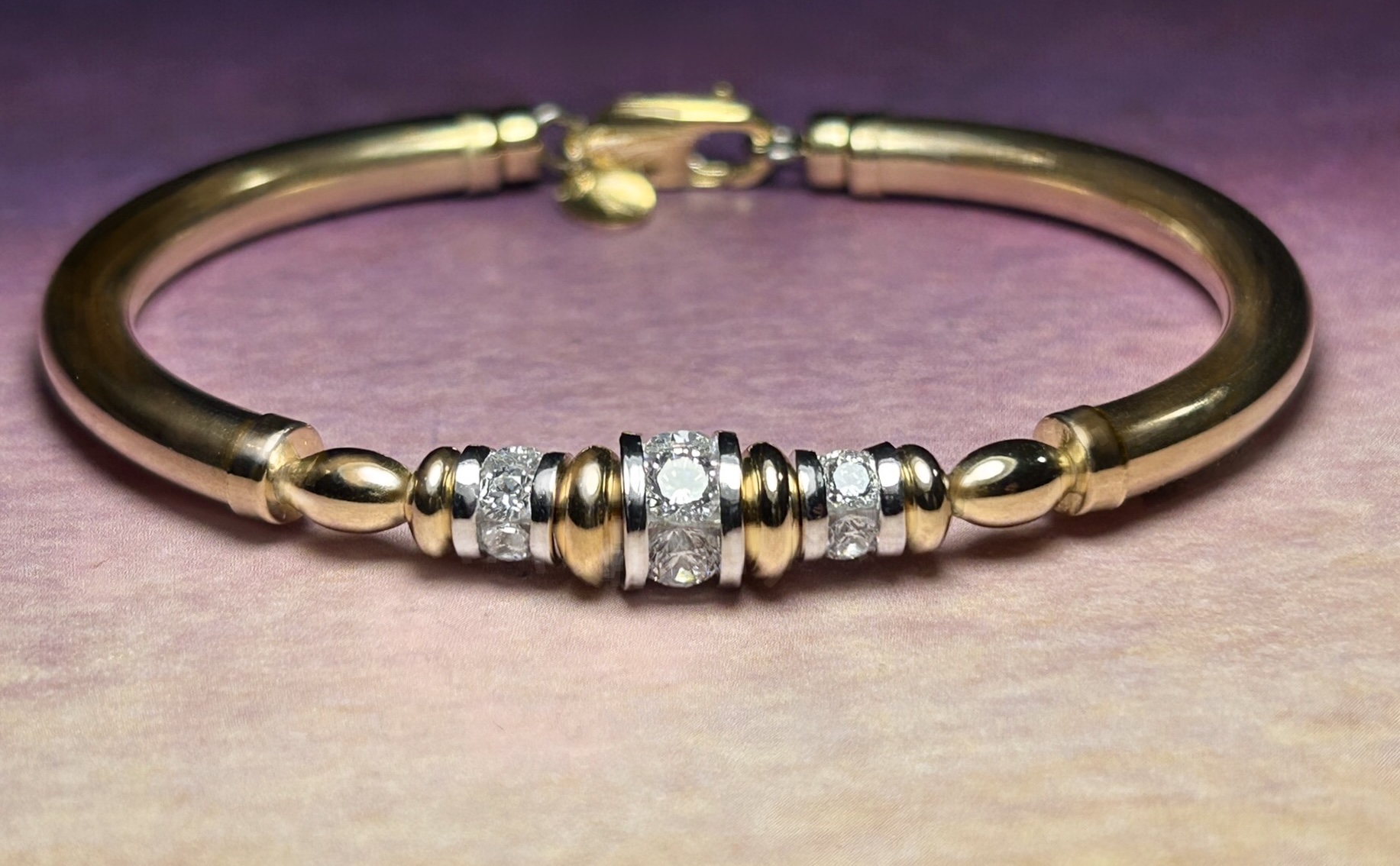 Eliza Cubic Zirconia Gold Filled Bracelet - Image 3