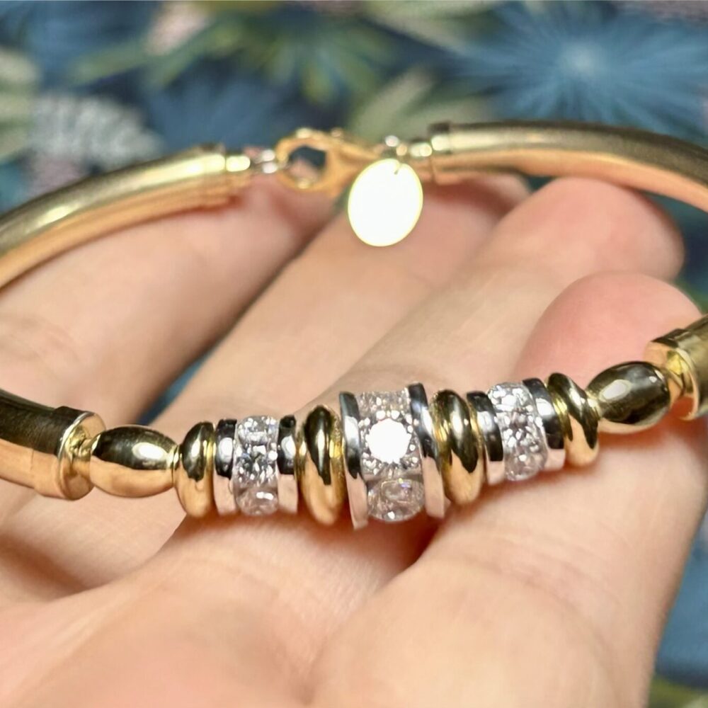 Eliza Cubic Zirconia Gold Filled Bracelet
