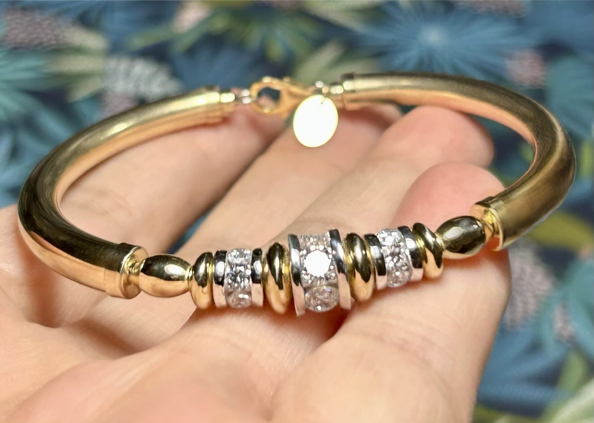 Eliza Cubic Zirconia Gold Filled Bracelet