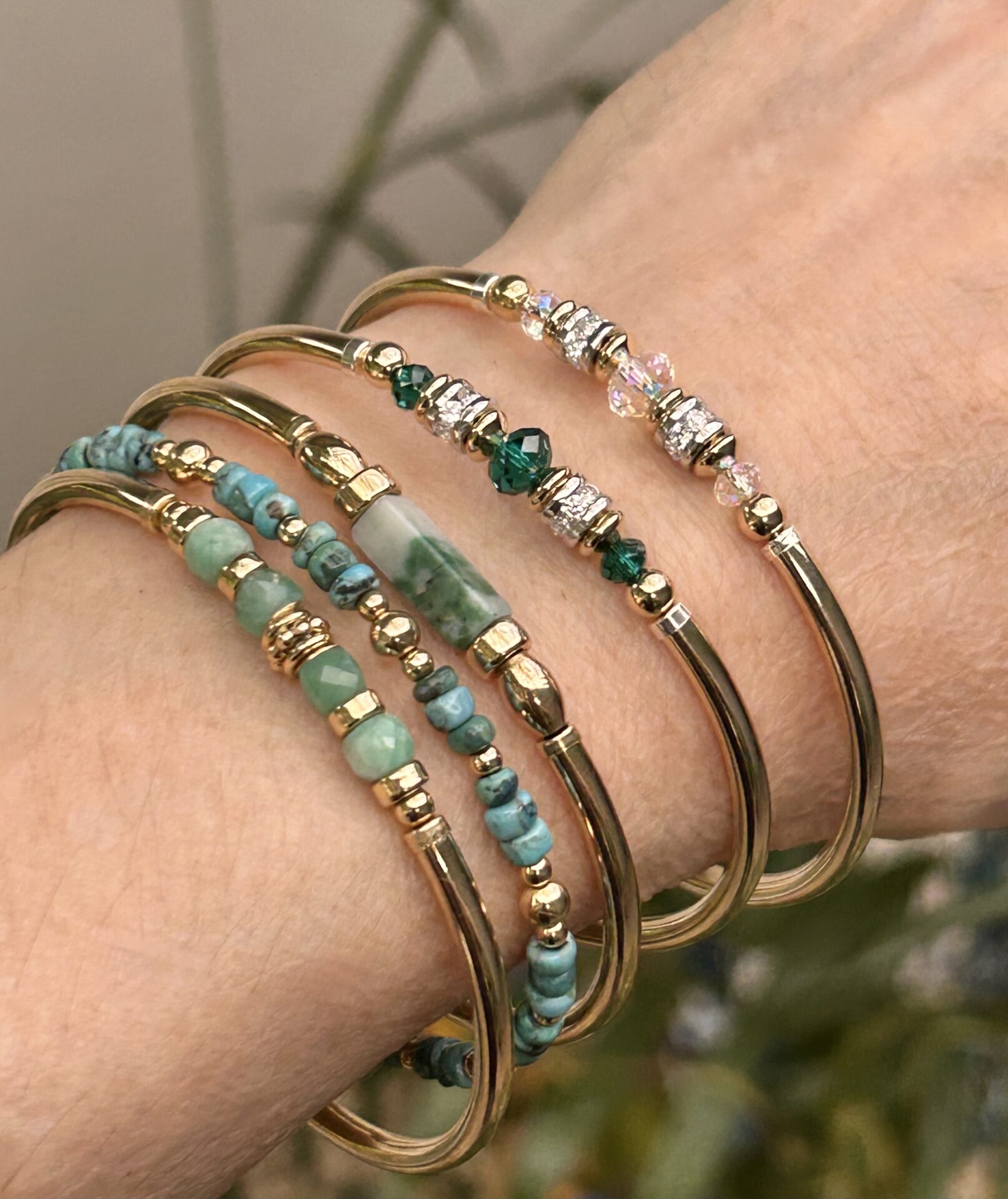 Vienna Clear Austrian Crystal Gold Filled Bracelet - Image 5