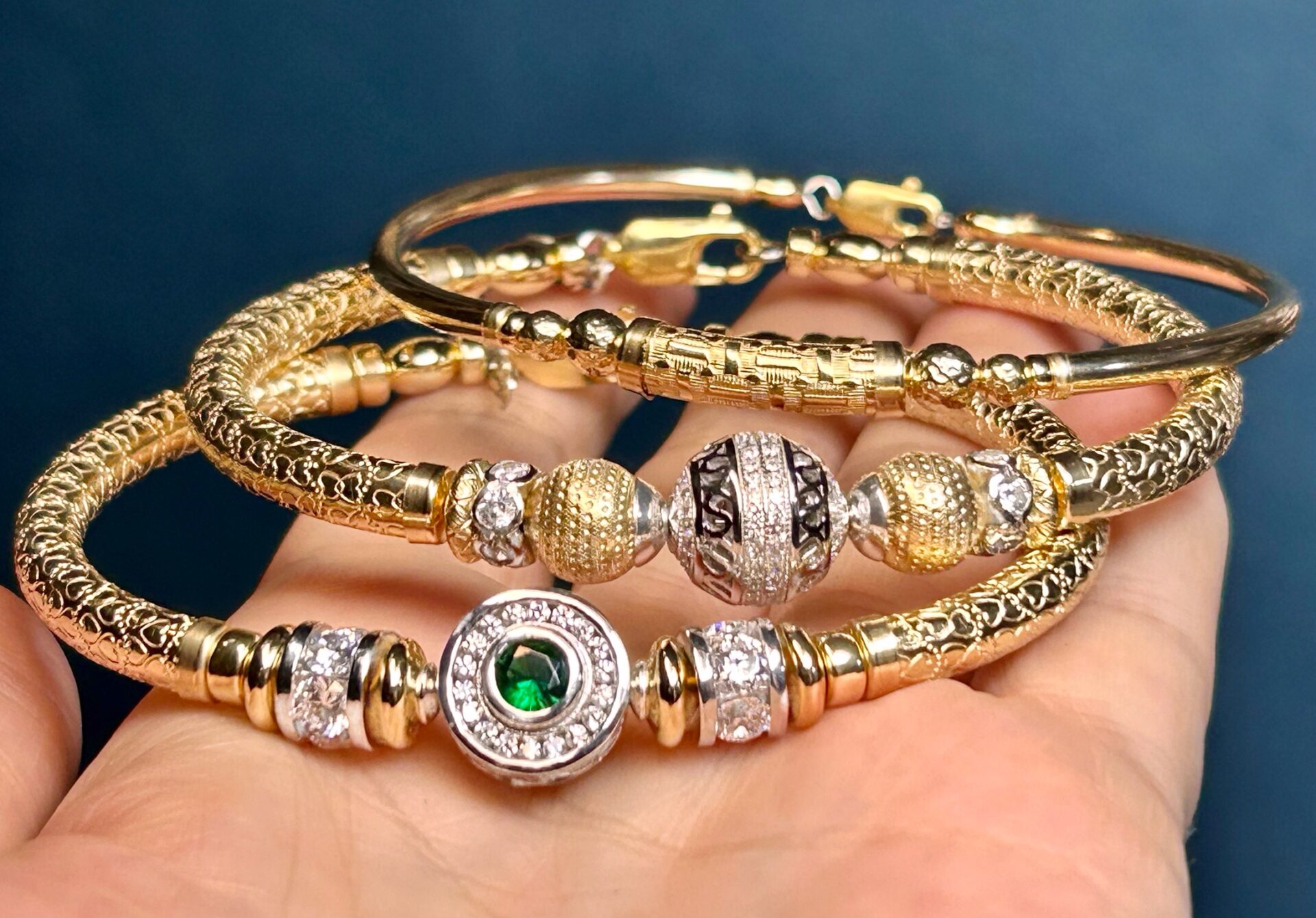 Chelsea Cz Wide Band Gold Filled Bracelet - Image 3