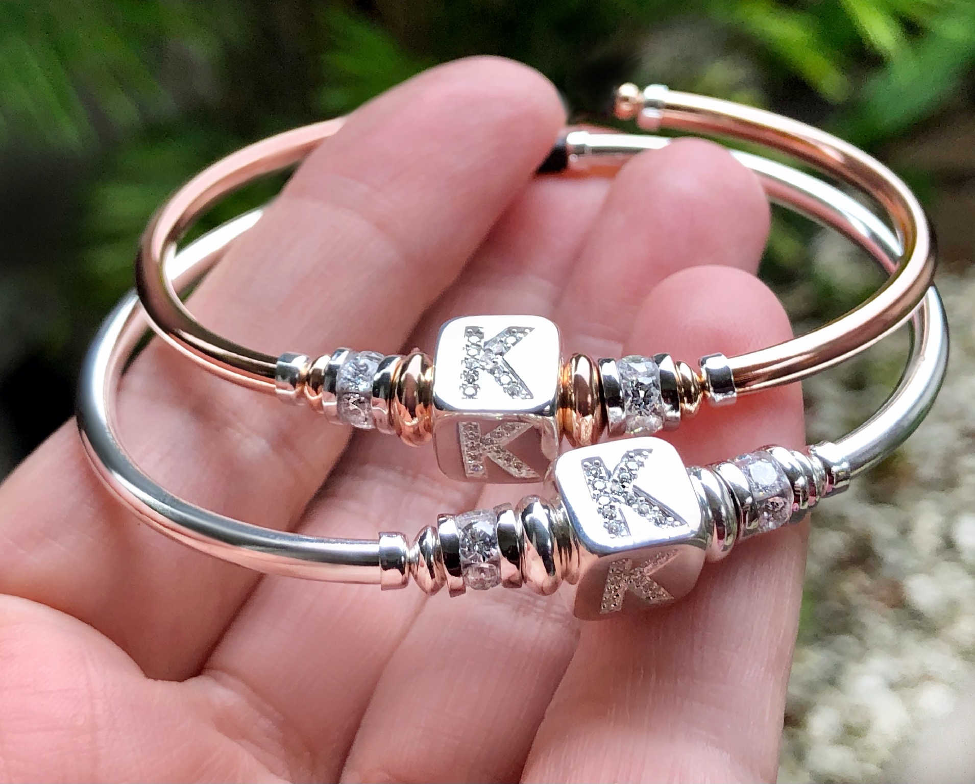 Initial Cz Gold Filled Bracelet - Image 3