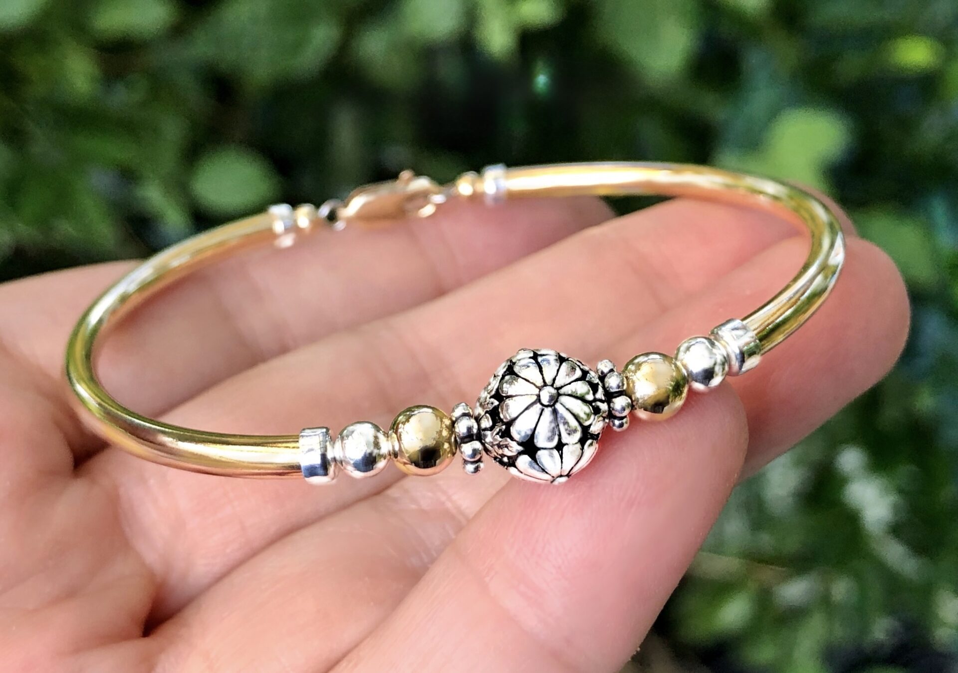 Happiness 2 Tone Gold Filled Bracelet - Image 2