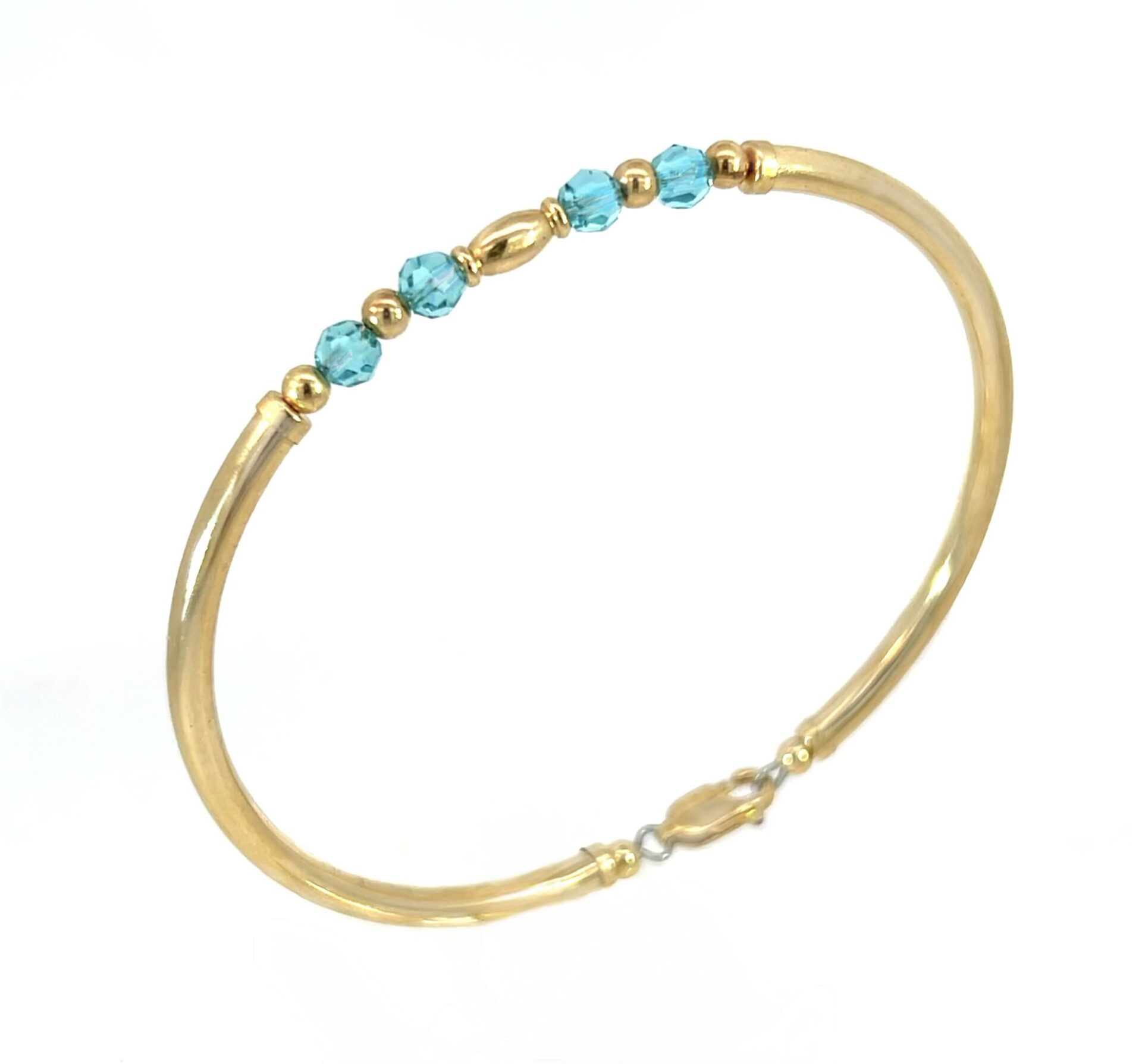 Abbie Topaz Austrian Crystal Gold Filled Bracelet