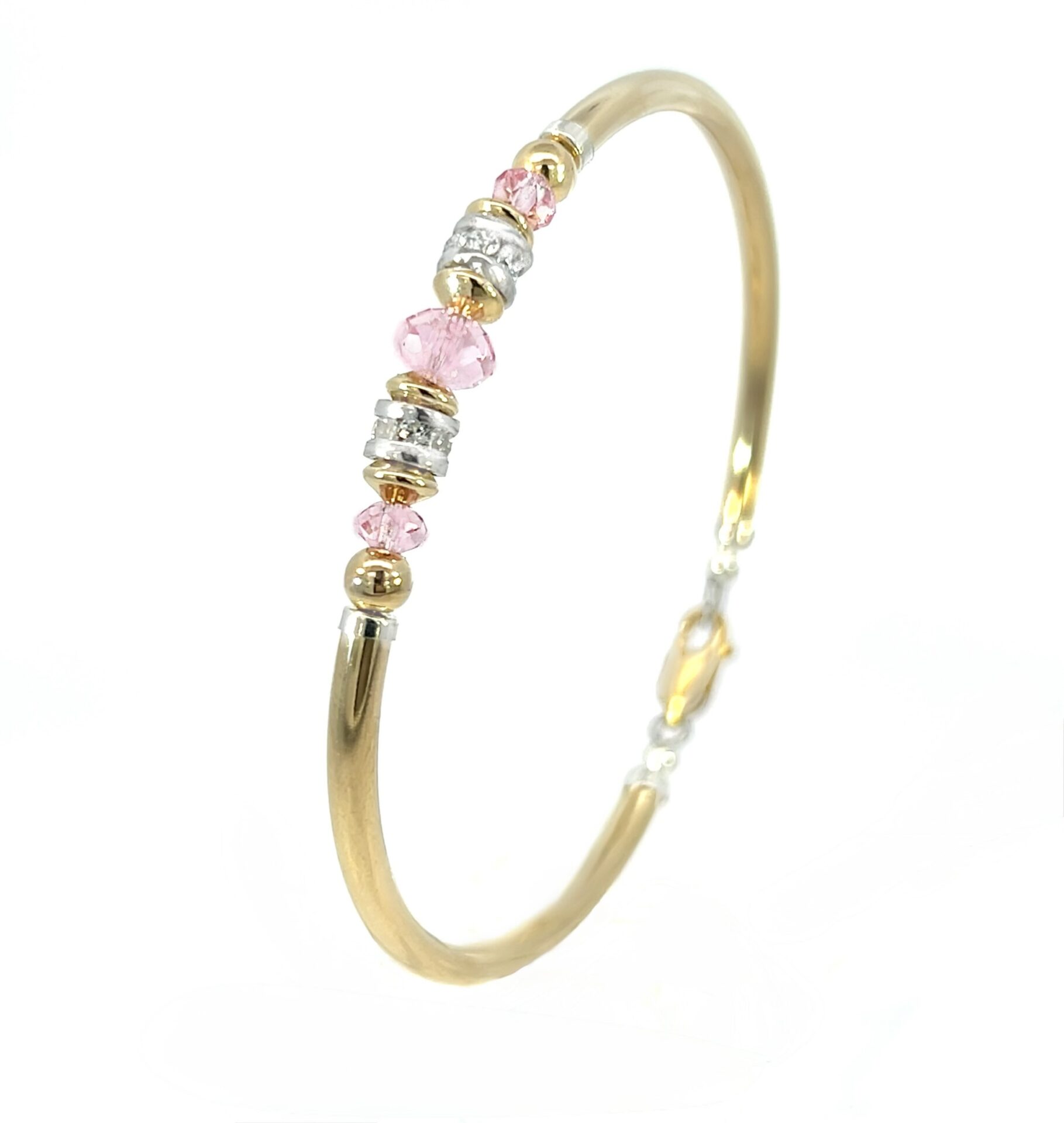 Vienna Pink Australian Crystal Gold Filled Bracelet