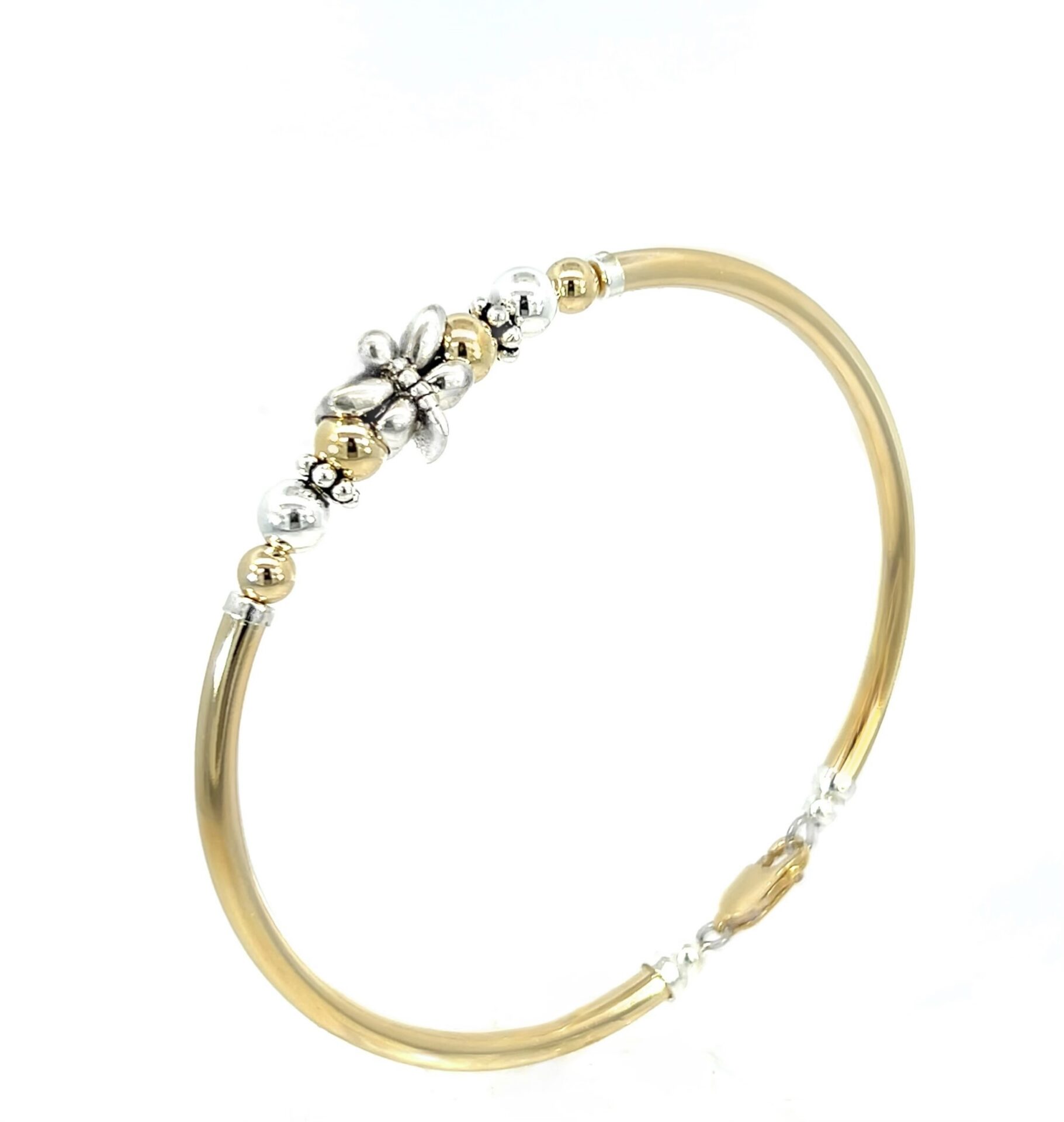 Dragonfly 2 Tone Gold Filled Bracelet - Image 4
