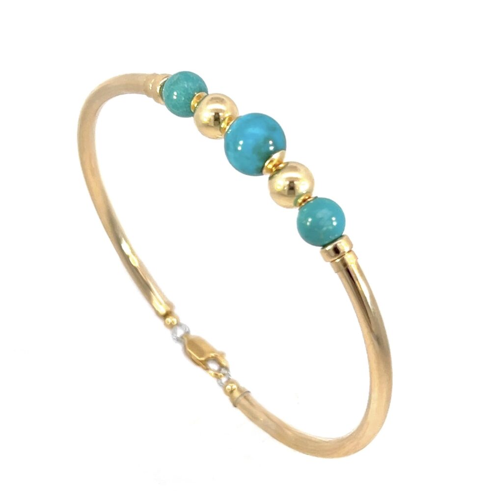Turquoise Classic Gold Filled Bracelet