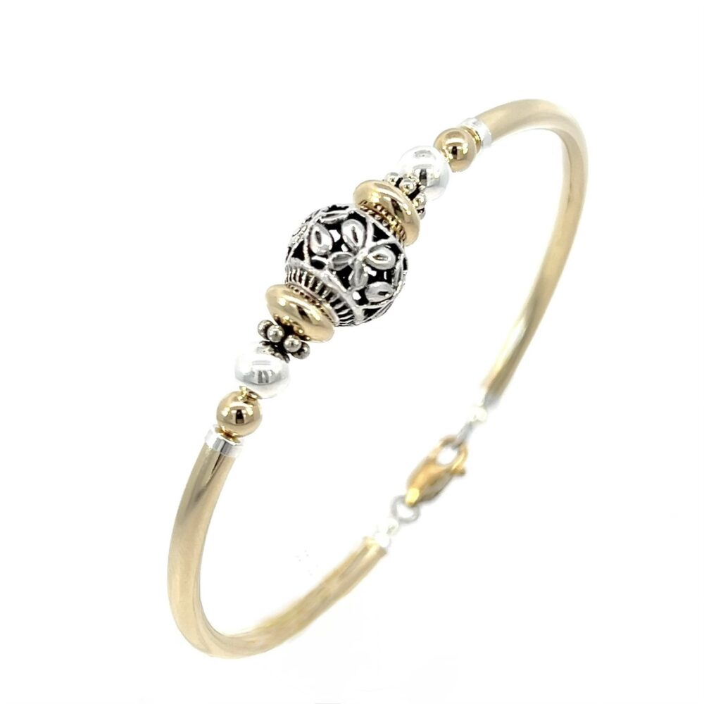 Butterfly Joy 2 Tone Gold Filled Bracelet
