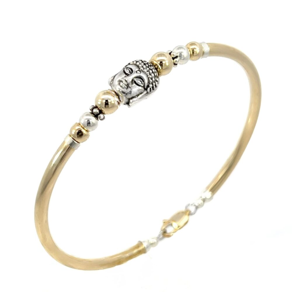 Little Buddha 2 Tone Gold Filled Bracelet