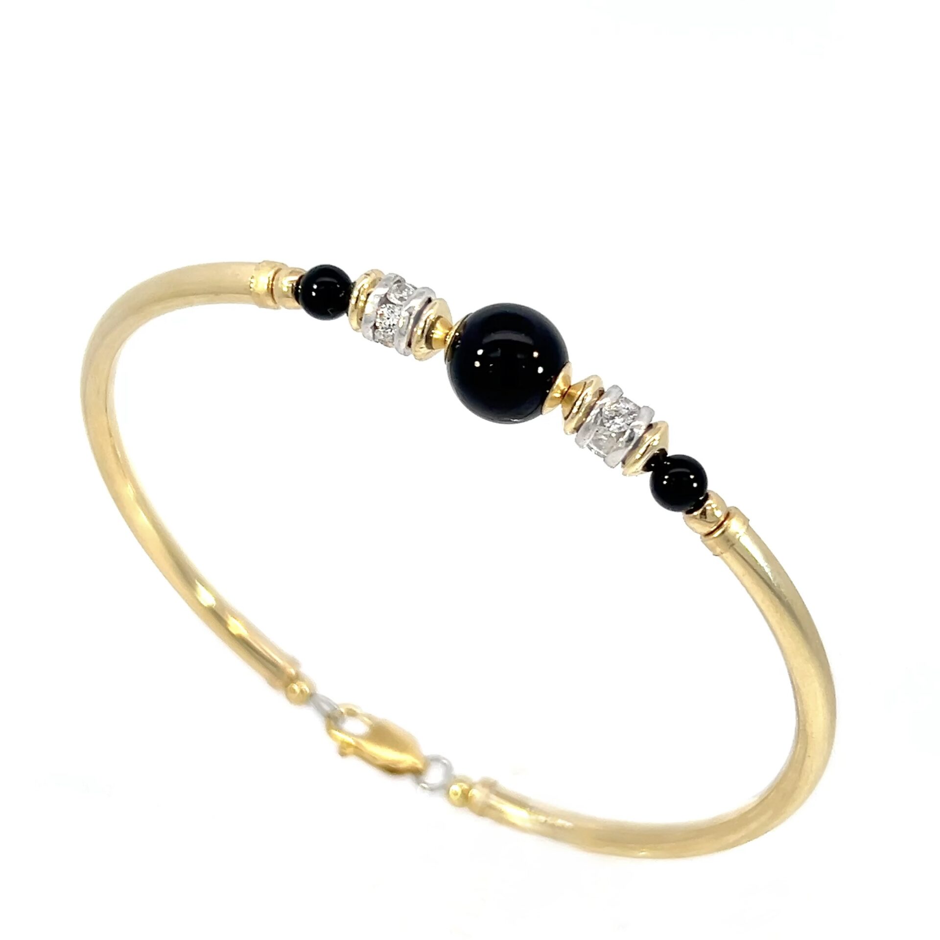 Black Onyx Bella Gold Filled Bracelet