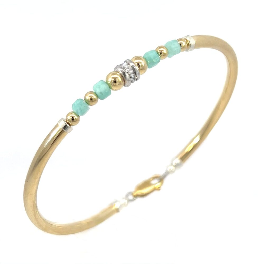 Amazonite Nikki Gold Filled Bracelet