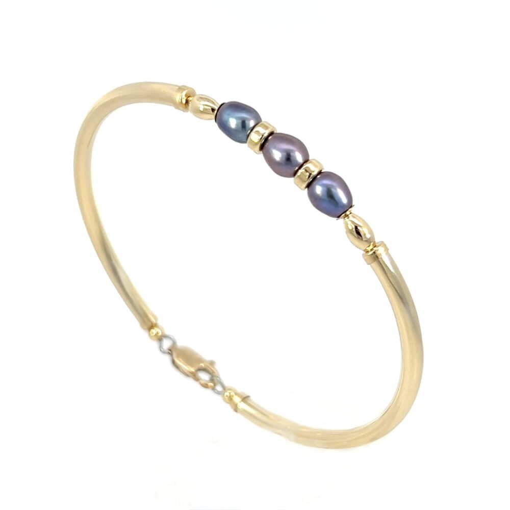 Pia Black Pearl Gold Filled Bracelet