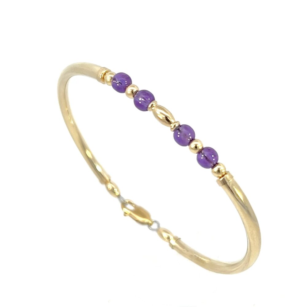 Amethyst Abbie Gold Filled Bracelet