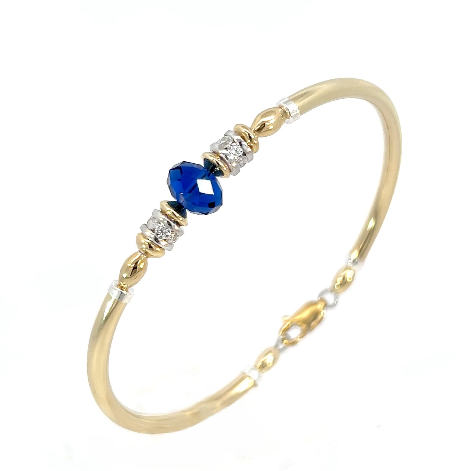 Carla Sapphire Austrian Crystal Gold Filled Bracelet