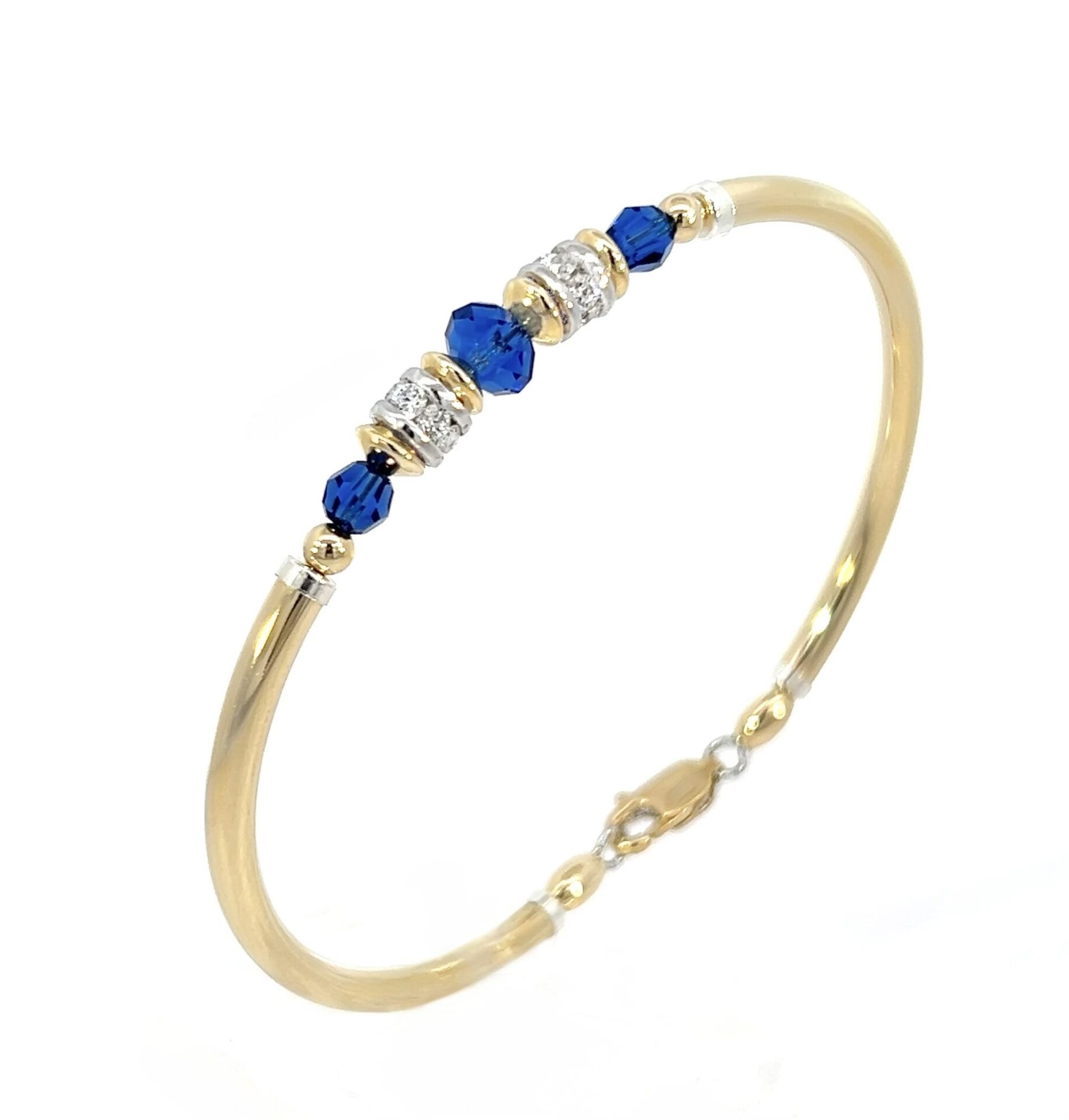 Vienna Sapphire Austrian Crystal Gold Filled Bracelet