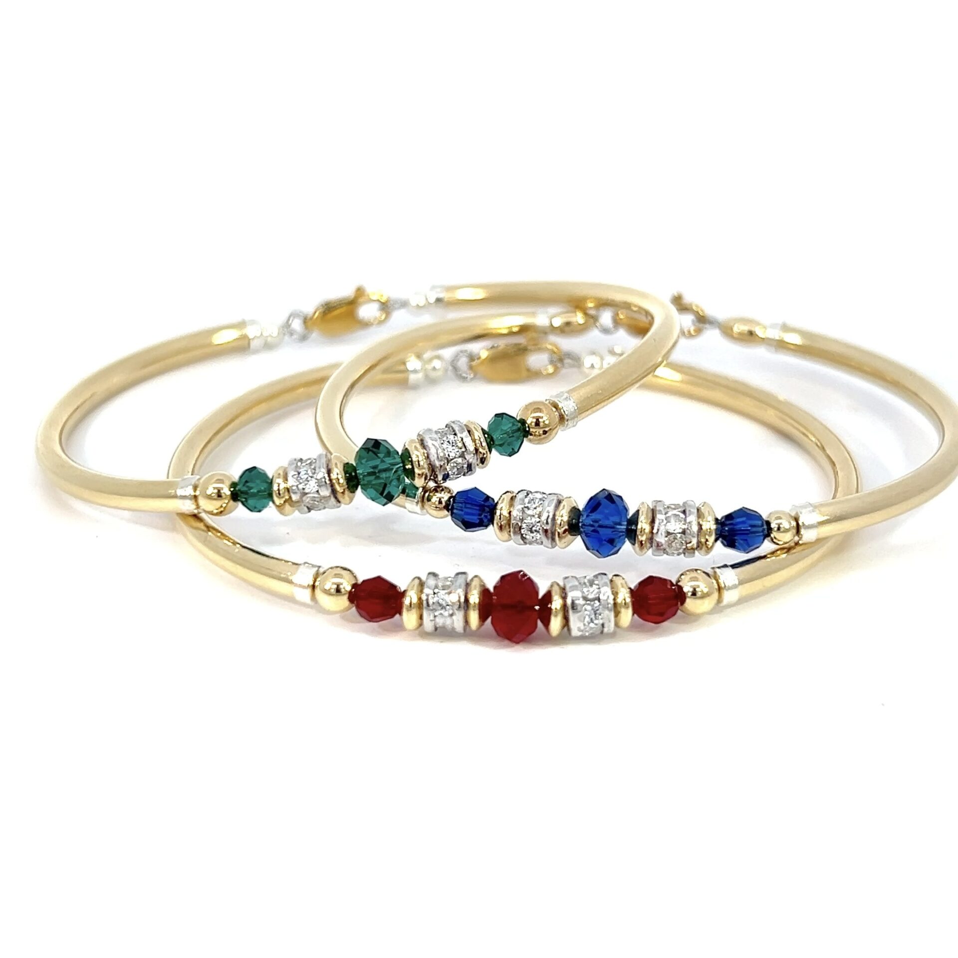 Vienna Sapphire Austrian Crystal Gold Filled Bracelet - Image 2