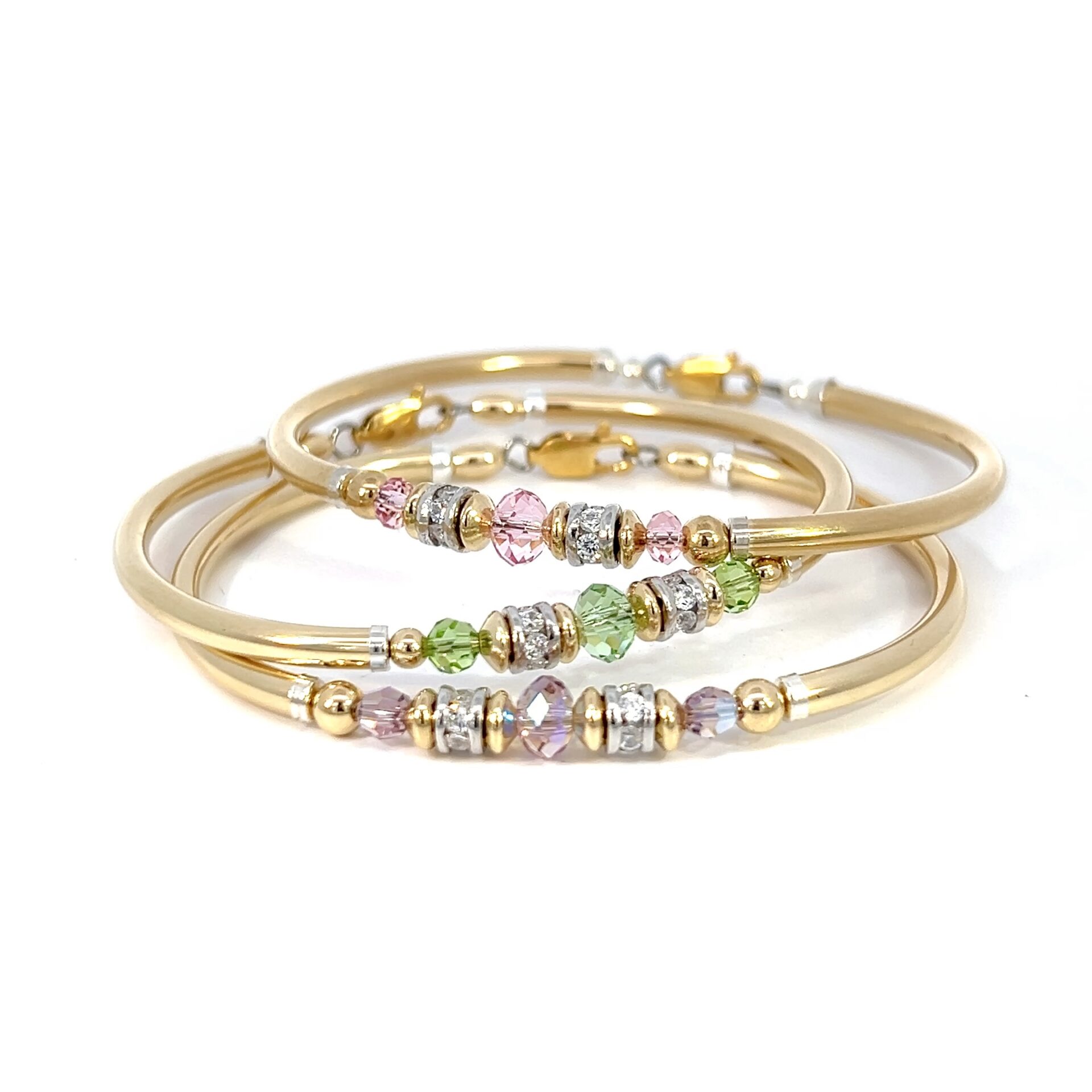 Vienna Peridot Austrian Crystal Gold Filled Bracelet - Image 3