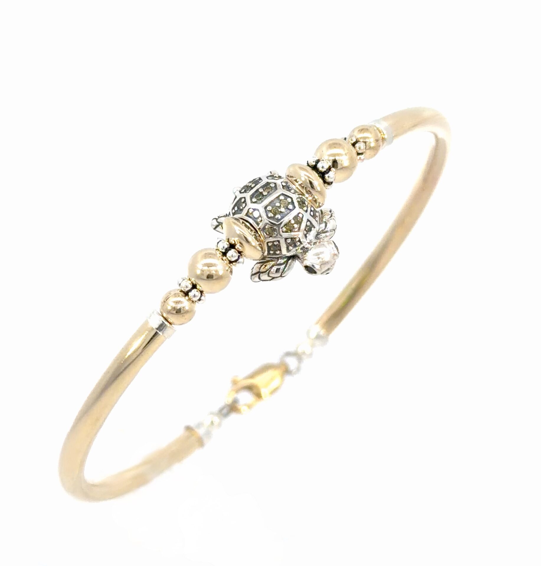 Green Sea Turtle Gold Filled Bracelet