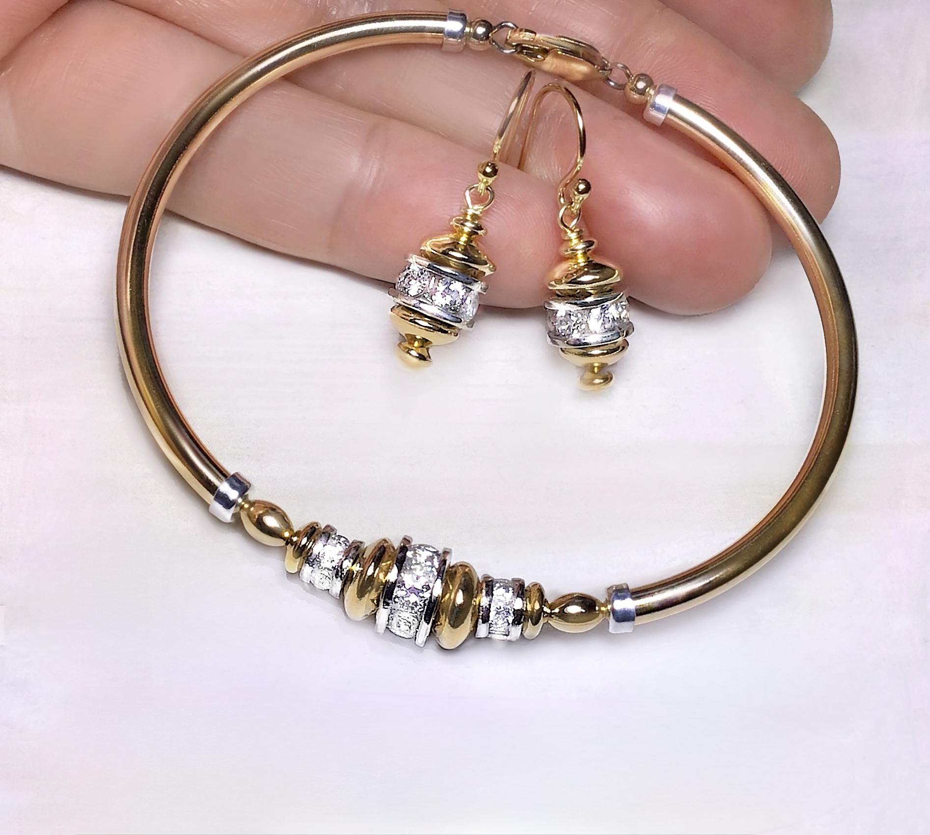 Eliza Cz Gold Filled Earrings - Image 2