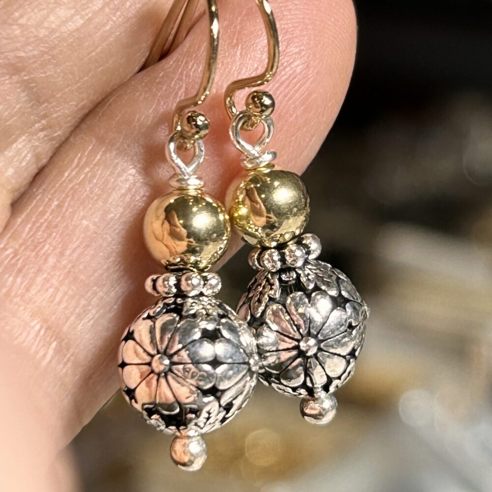 Earrings 2 Tone Happiness