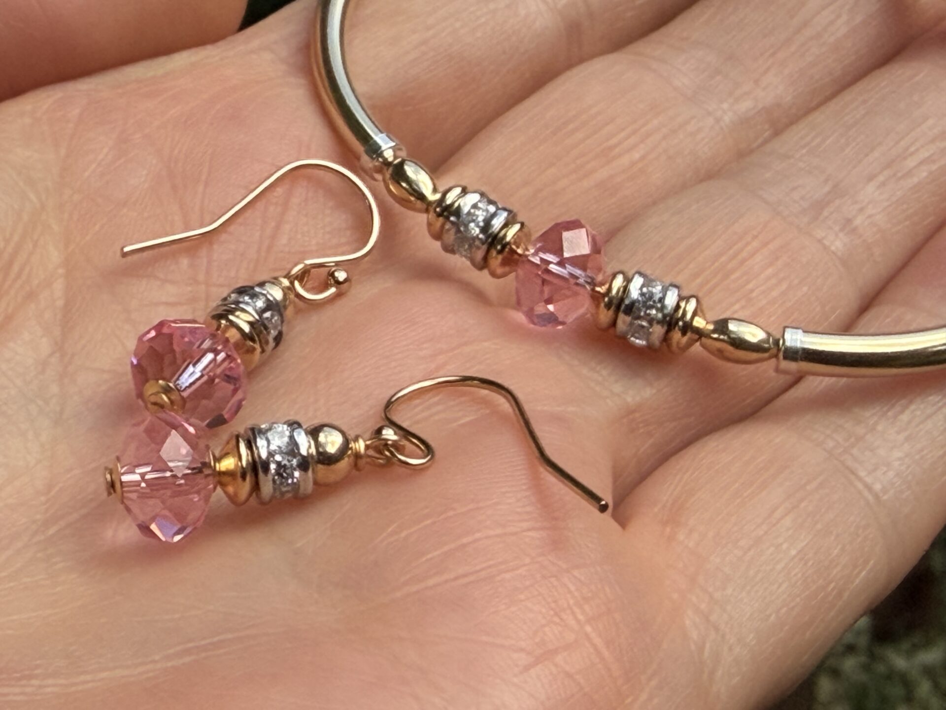 Carla Pink Cz Earrings