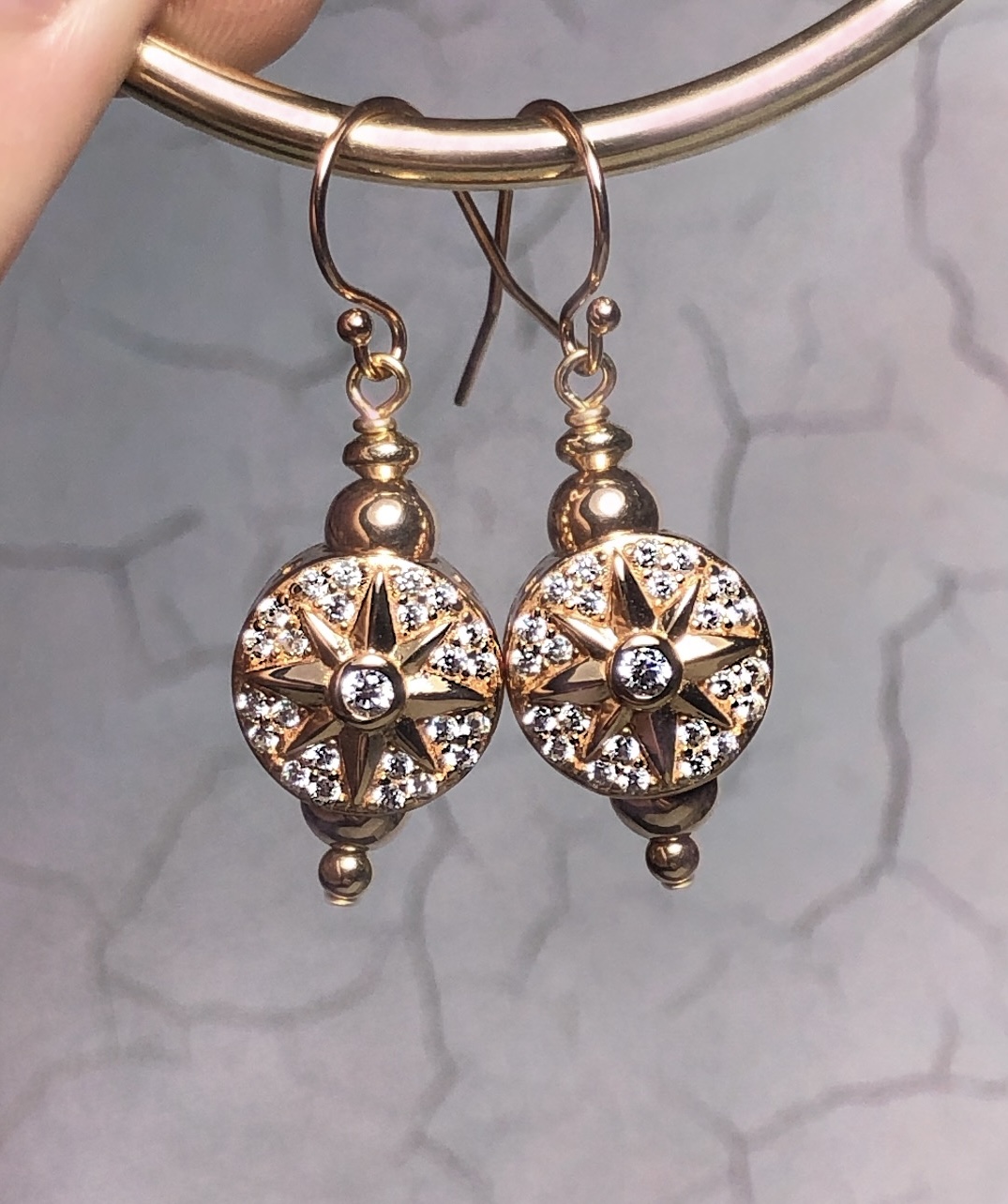 Saniya Rose Gold Earrings