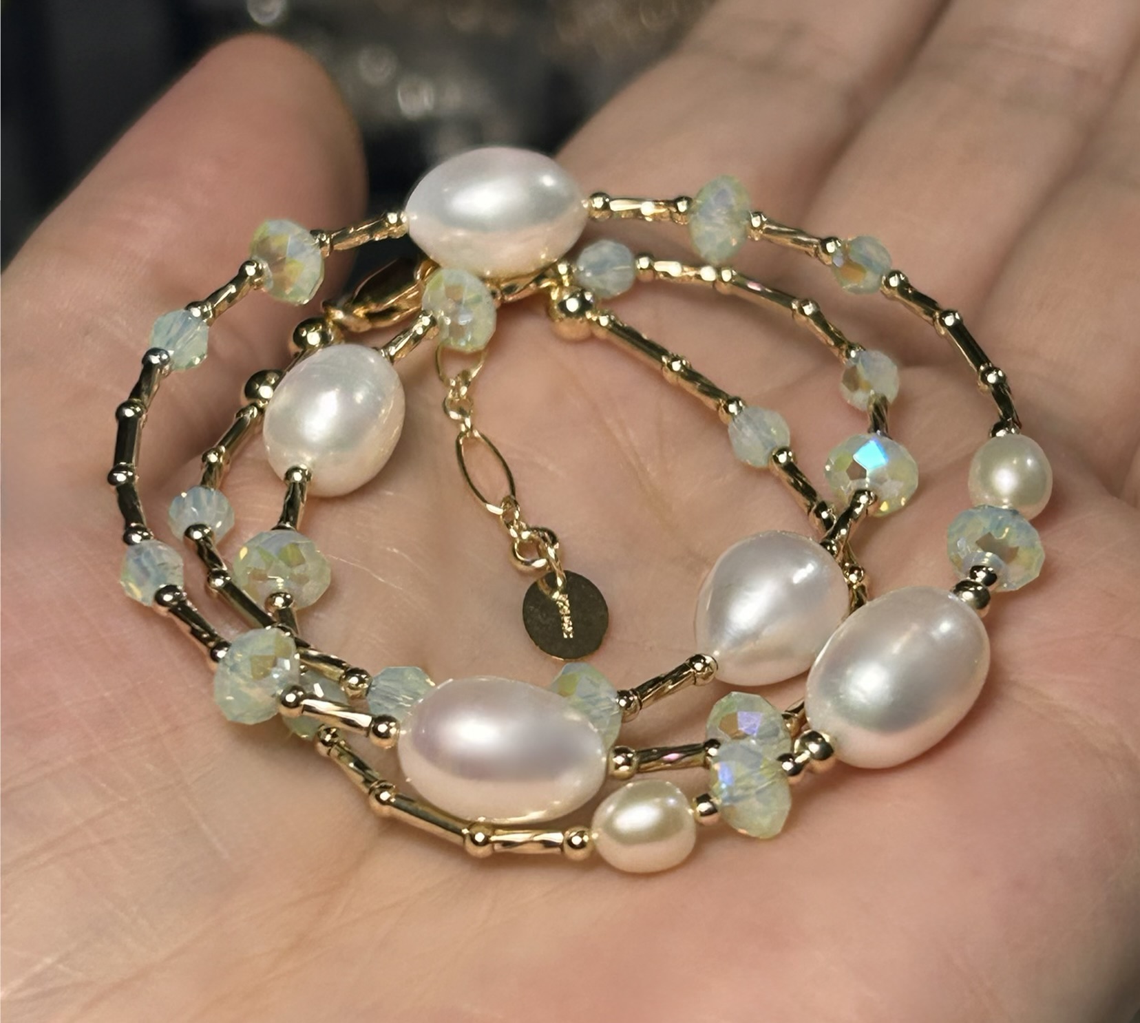 Necklace Pearl Ocean Gold Filled