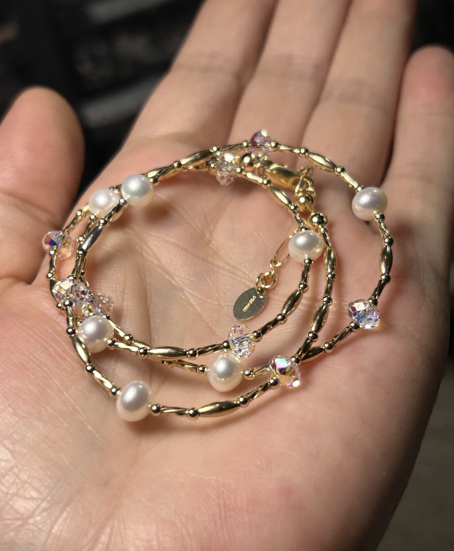 Necklace Pearl Carla White Gold Filled